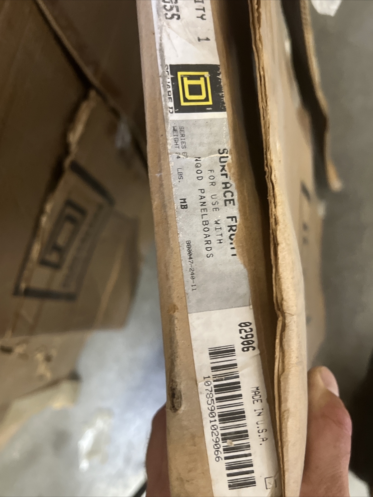 Square D MHC35S Type1 Enclosure Breaker Box NQOD Panelboard Cover Door 35″ x 20″