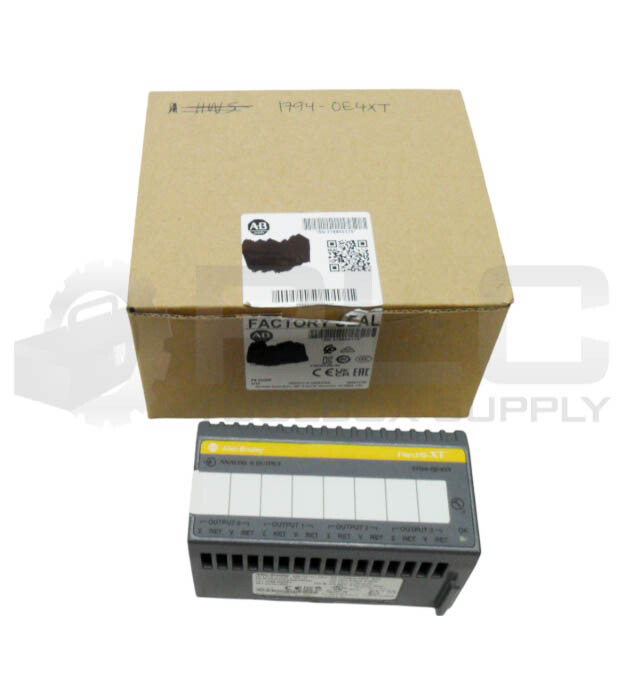 ALLEN BRADLEY 1794-OE4XT /B FLEX XT 4 PT ANALOG OUTPUT MODULE 10.5-31.2VDC