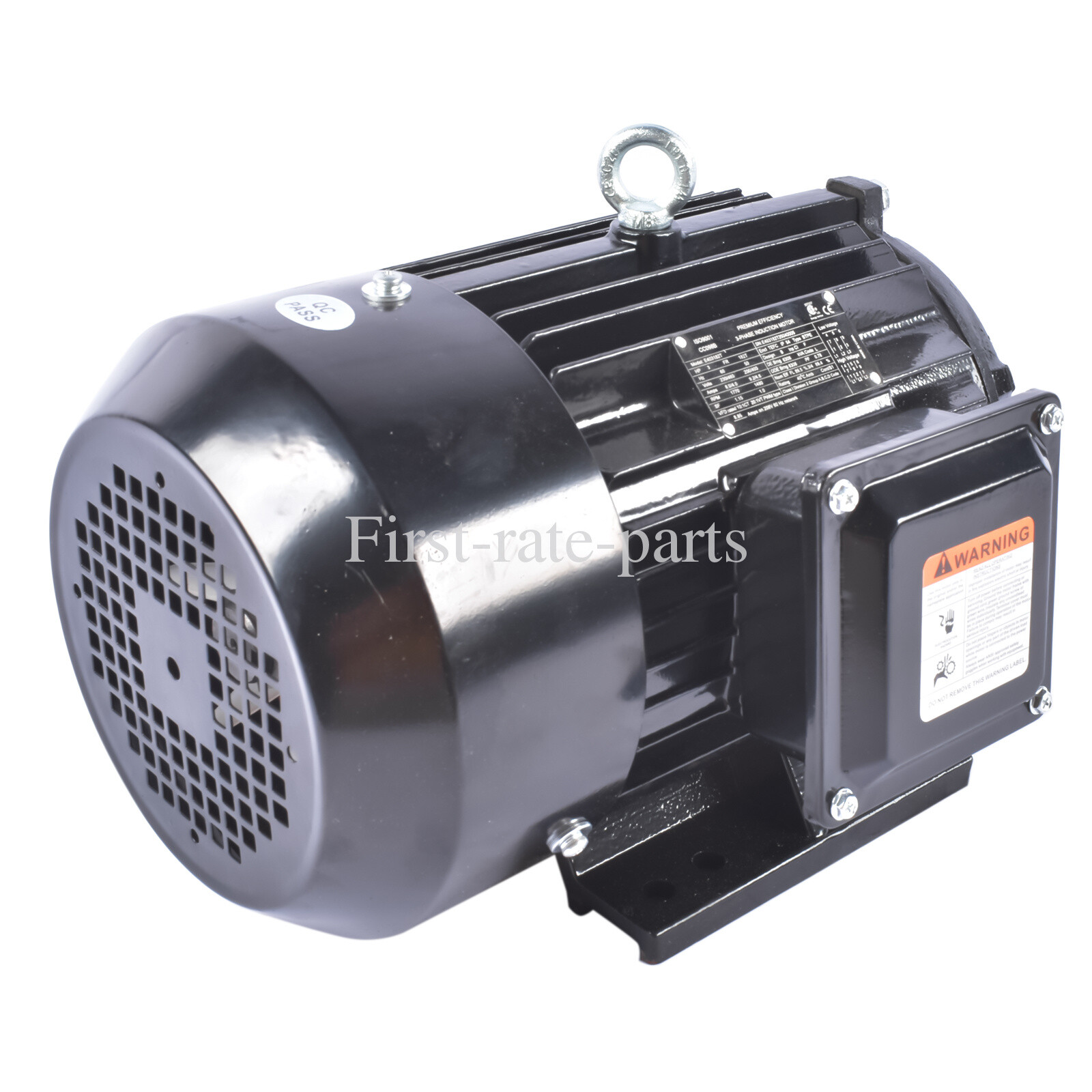 Electric Motor 3 Phase 3HP 1800 RPM 182T Frame 230/460 Volt 60 HZ TEFC Enclosure