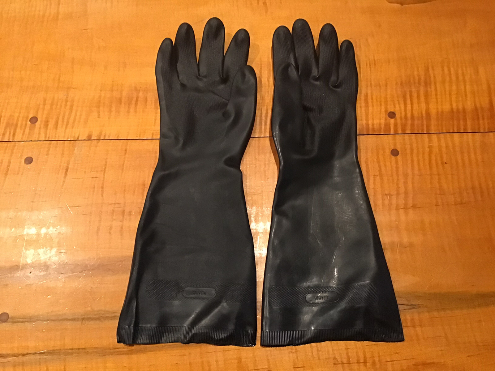3 Pair Furniture Stripper Gloves MAPA NS-450 Neoprene 16″ Chemical Resistant Sz7