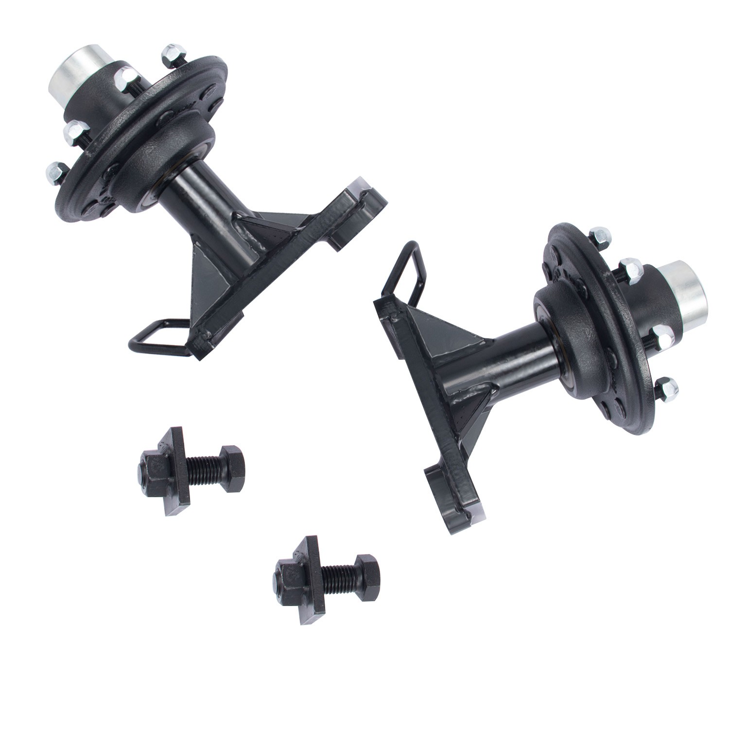 2pcs 8000LB 8×6.5 Lug Superior Shipping Container Wheels,Bolt-on Spindle Kit