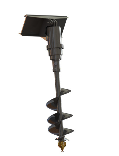 Agrotk M-AG Hydraulic Auger Mini Skid Steer Attachment 12inch for Micro Loader