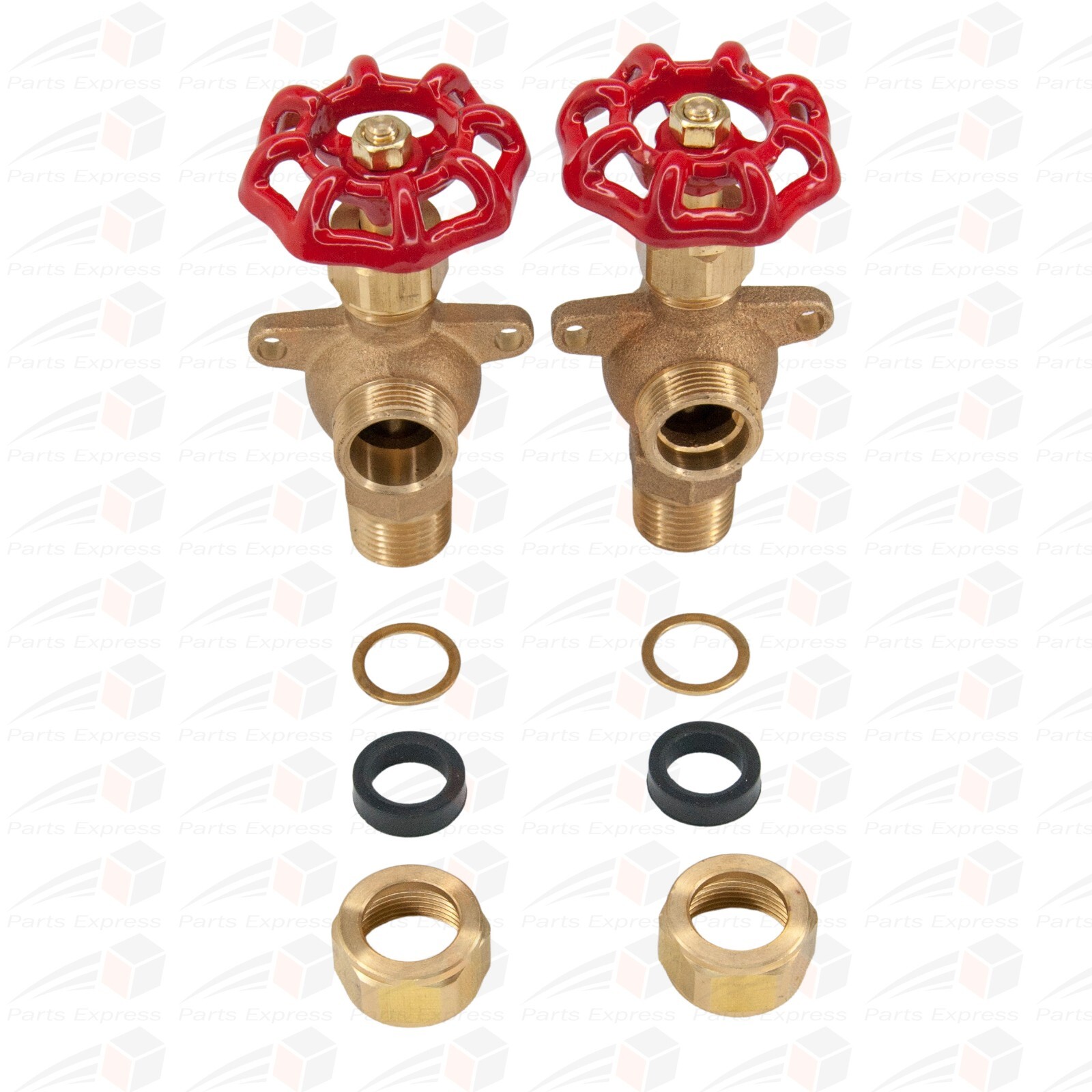HVAC 3/8″ NPT BOILER SIGHT GAUGE GLASS COMPLETE SET KIT WITH 5/8″ OD x 10″ GLASS