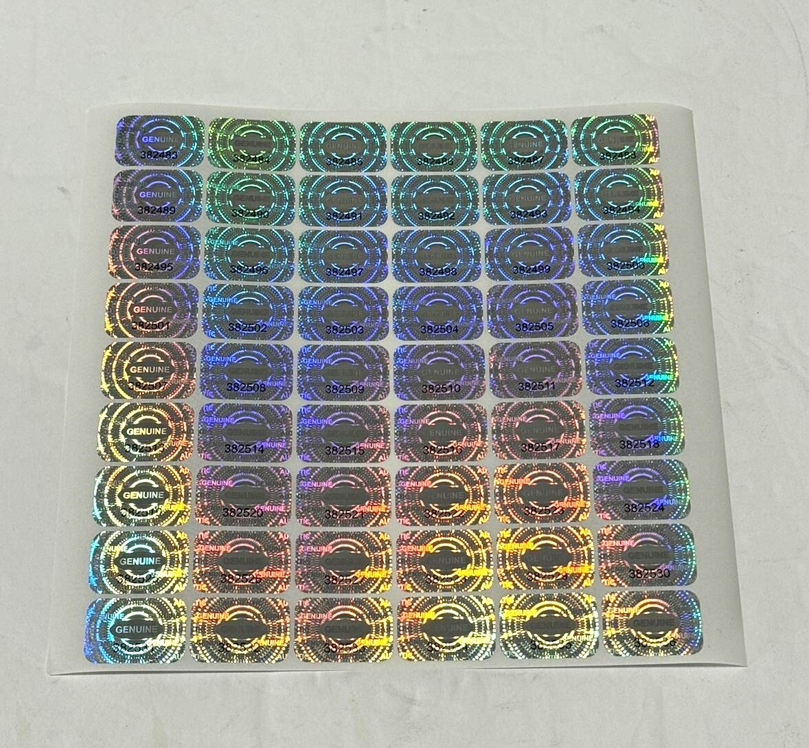 100 pcs HOLOGRAM TAMPER PROOF, WARRANTY VOID,SECURITY LABELS STICKERS SILVER