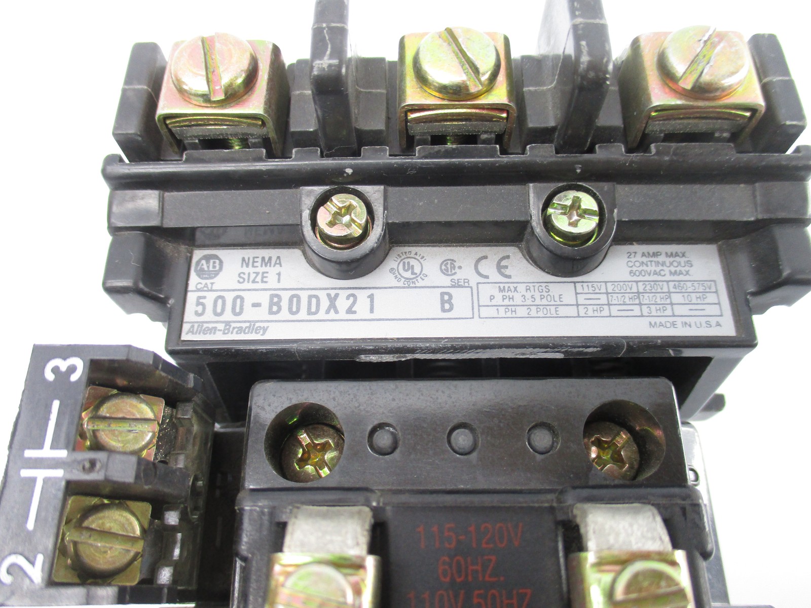 INDUSTRIAL SPARE PART 500-BODX21 SER. B 110/115-120V 27A NSNP