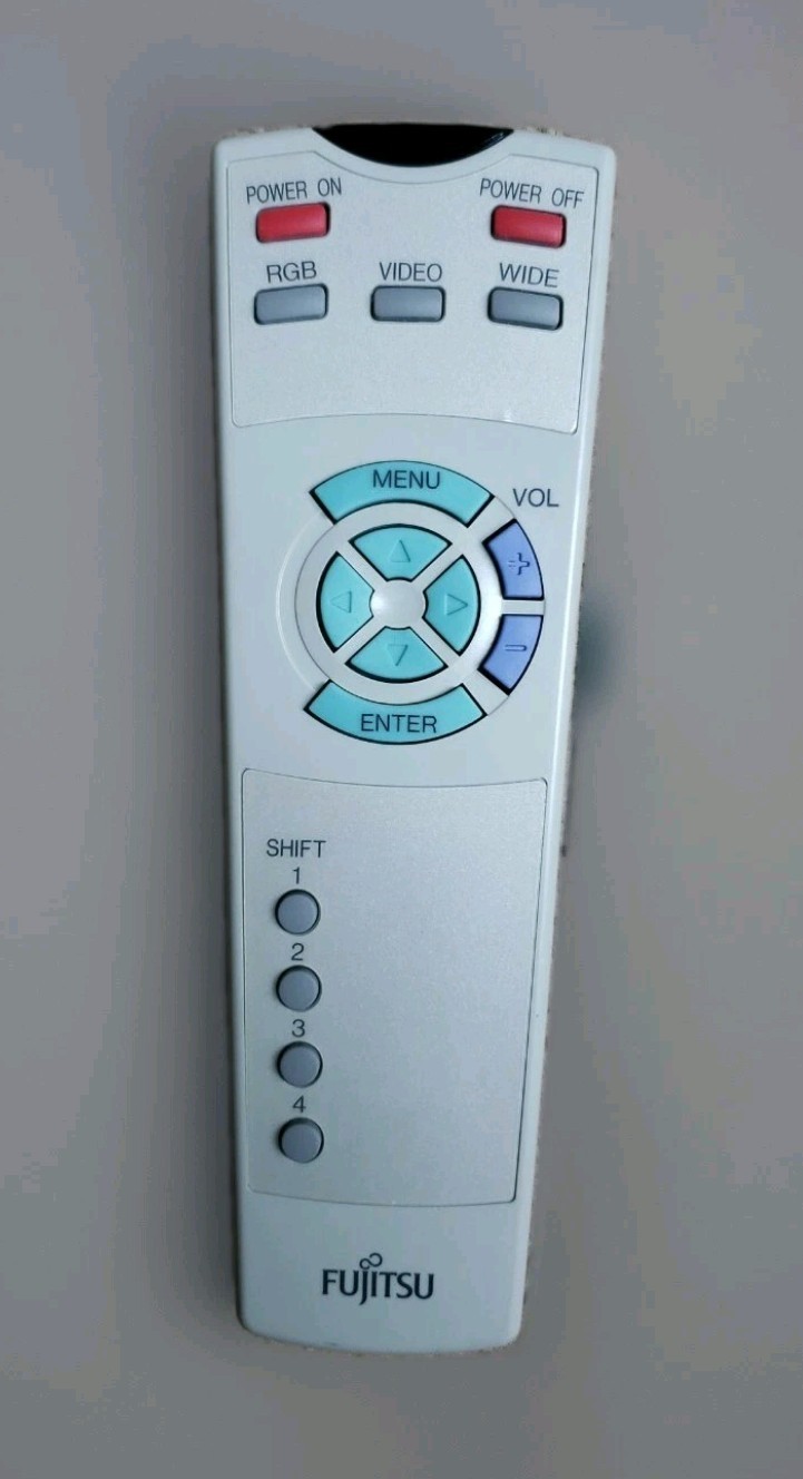 Fujitsu Projector Remote Control P-42RM07-W Genuine OEM Product Tested/Working