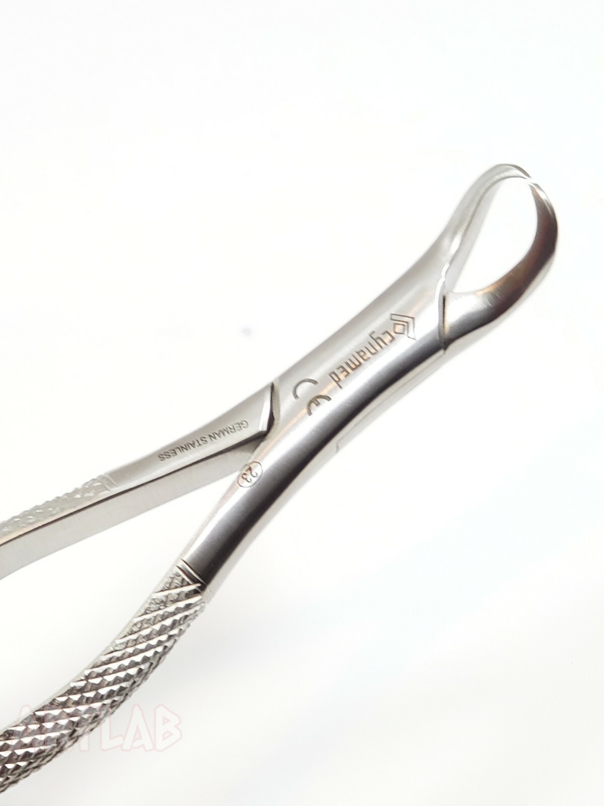 GERMAN COW HORN LOWER MOLAR DENTAL TOOTH EXTRACTION EXTRACTING FORCEPS -23-BLUE