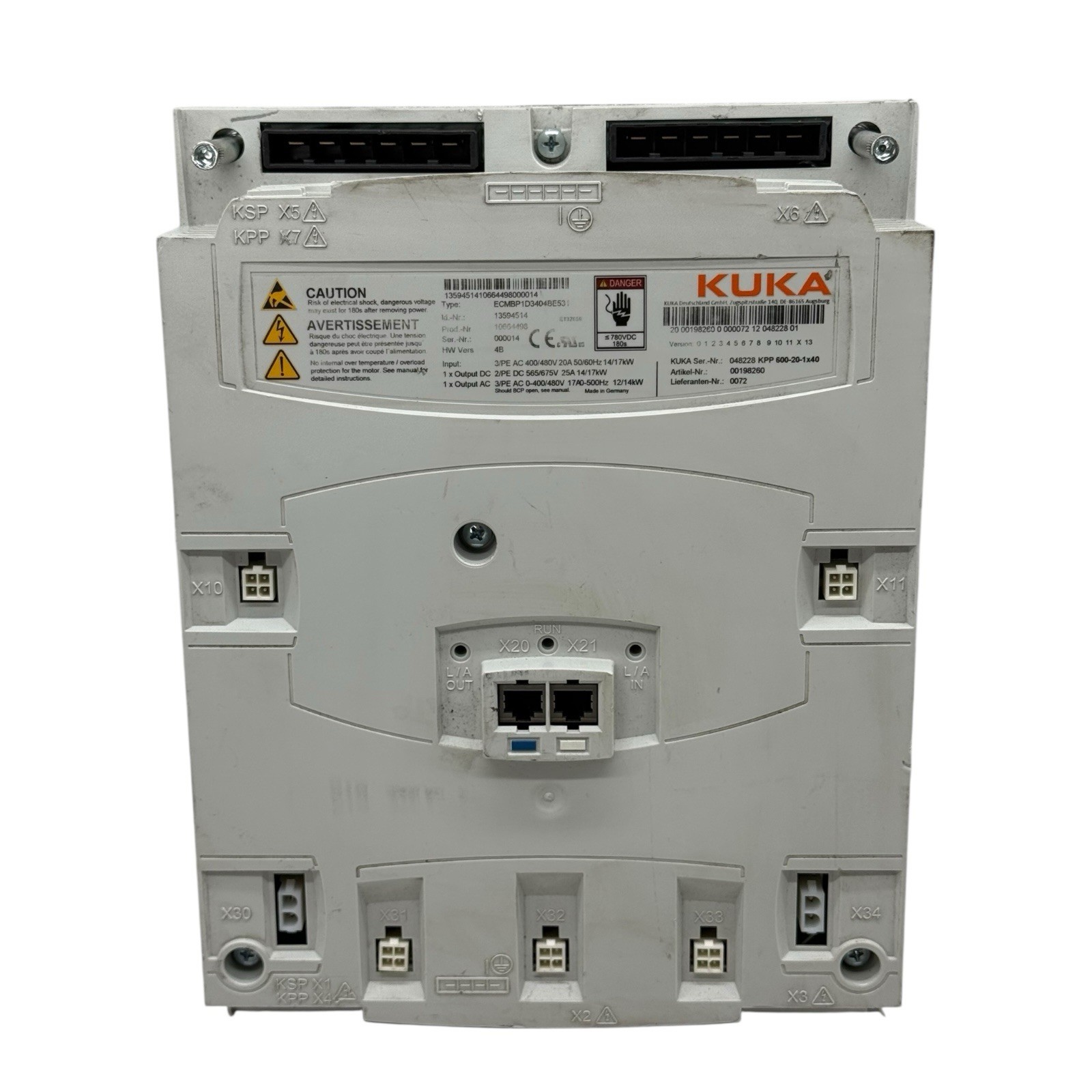 KUKA KPP 600-20-1×40 | 00198260 | ECMBP1D3404BE531