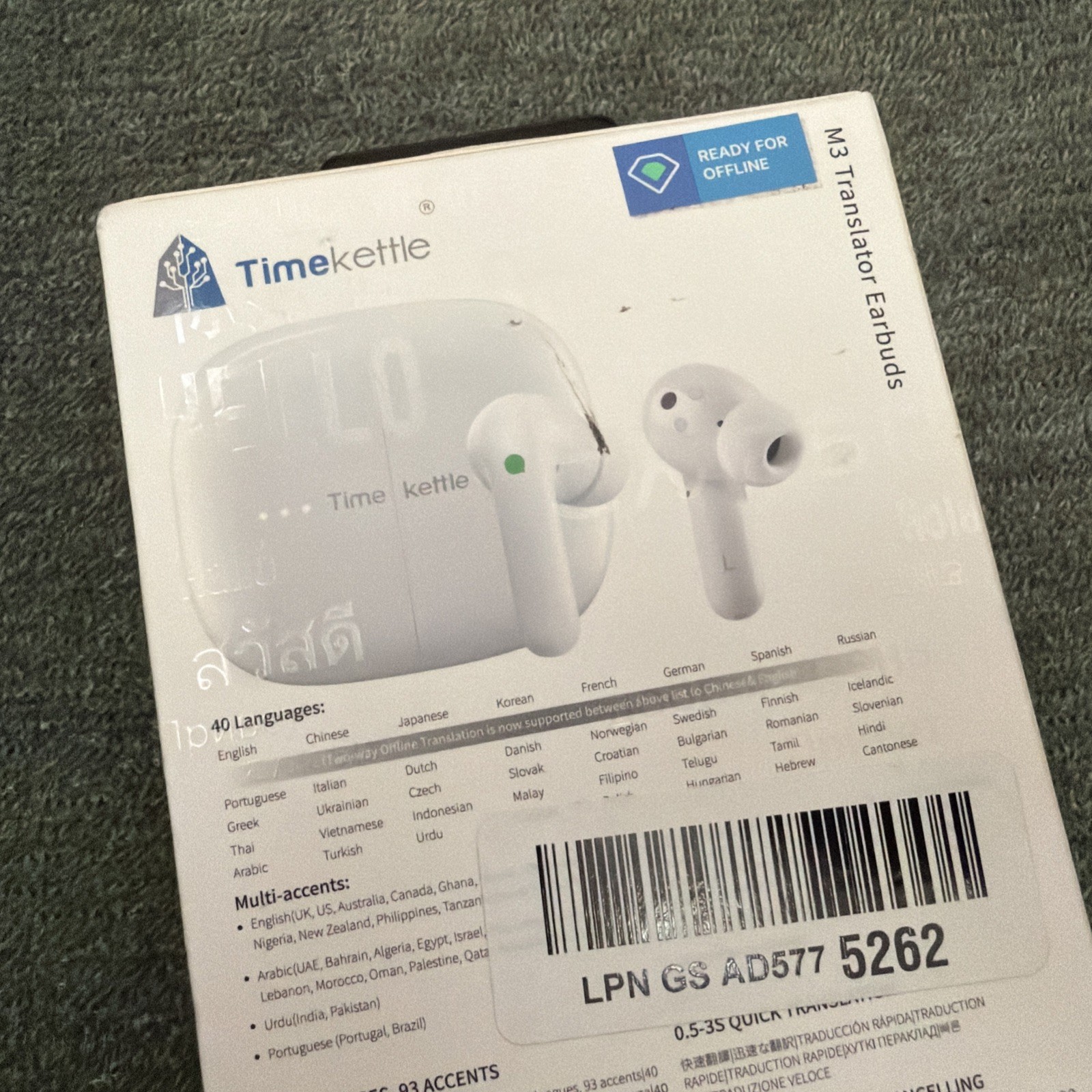 Timekettle M3 Language Translator Earbuds, Two-Way Translator Device with APP…