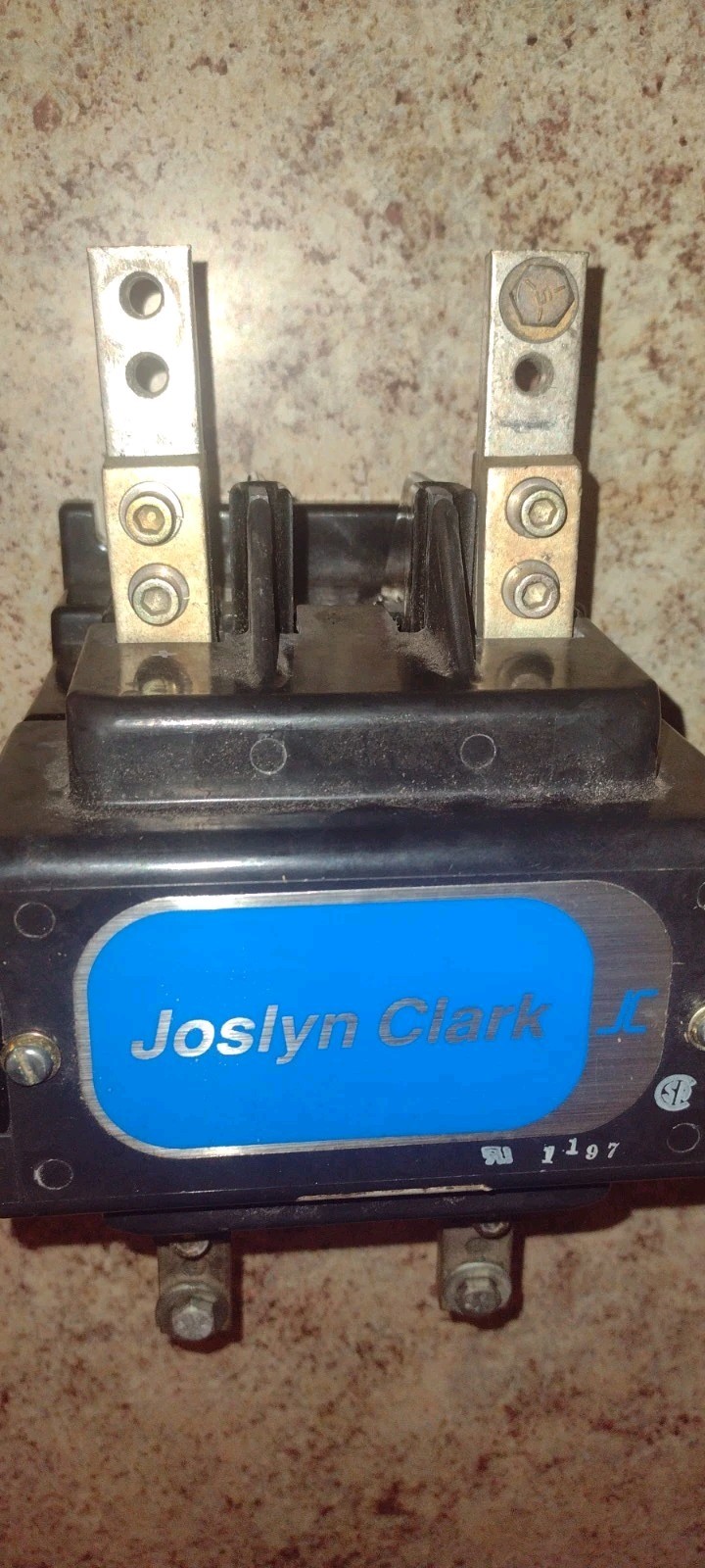 Joslyn Clark 5DP9 (?) Contactor, 260 Amp Or More, 2 Pole, 120 Volt Coil