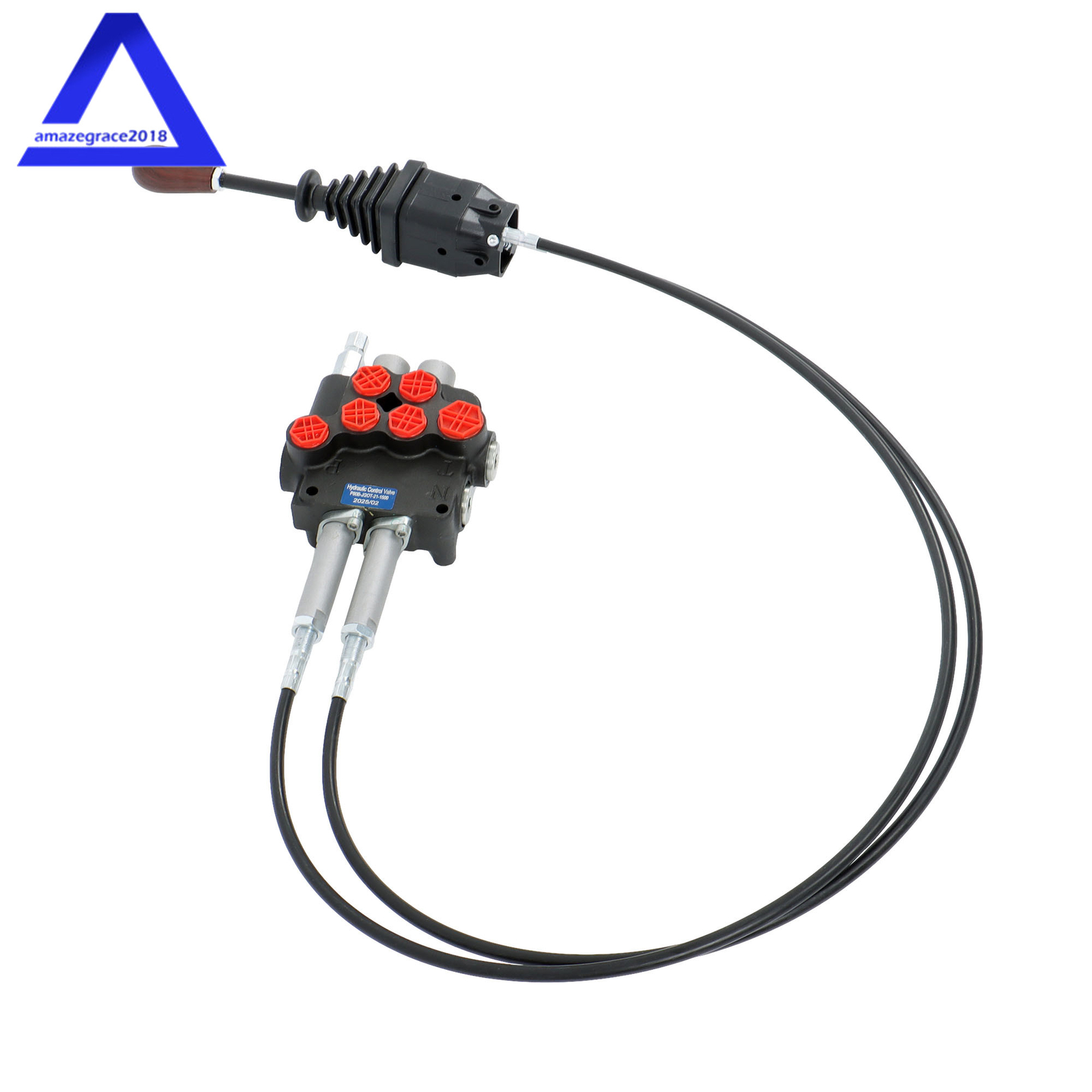 2 Spool Remote Control Valve Kit 80lpm/ 21gpm + Joystick + Cable 25MPa
