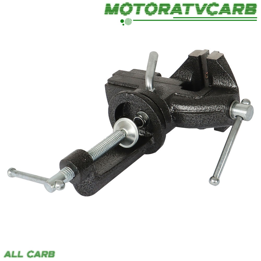 ALL-CARB 80 mm HD 360º Swivel Portable Table Bench Vice Clamp Mini Vise Anvil