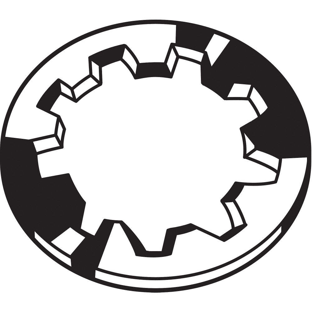GRAINGER APPROVED U37320.075.0001 Int TthLk,3/4 in,Steel,1.24×0.07in,10PK 19NP75