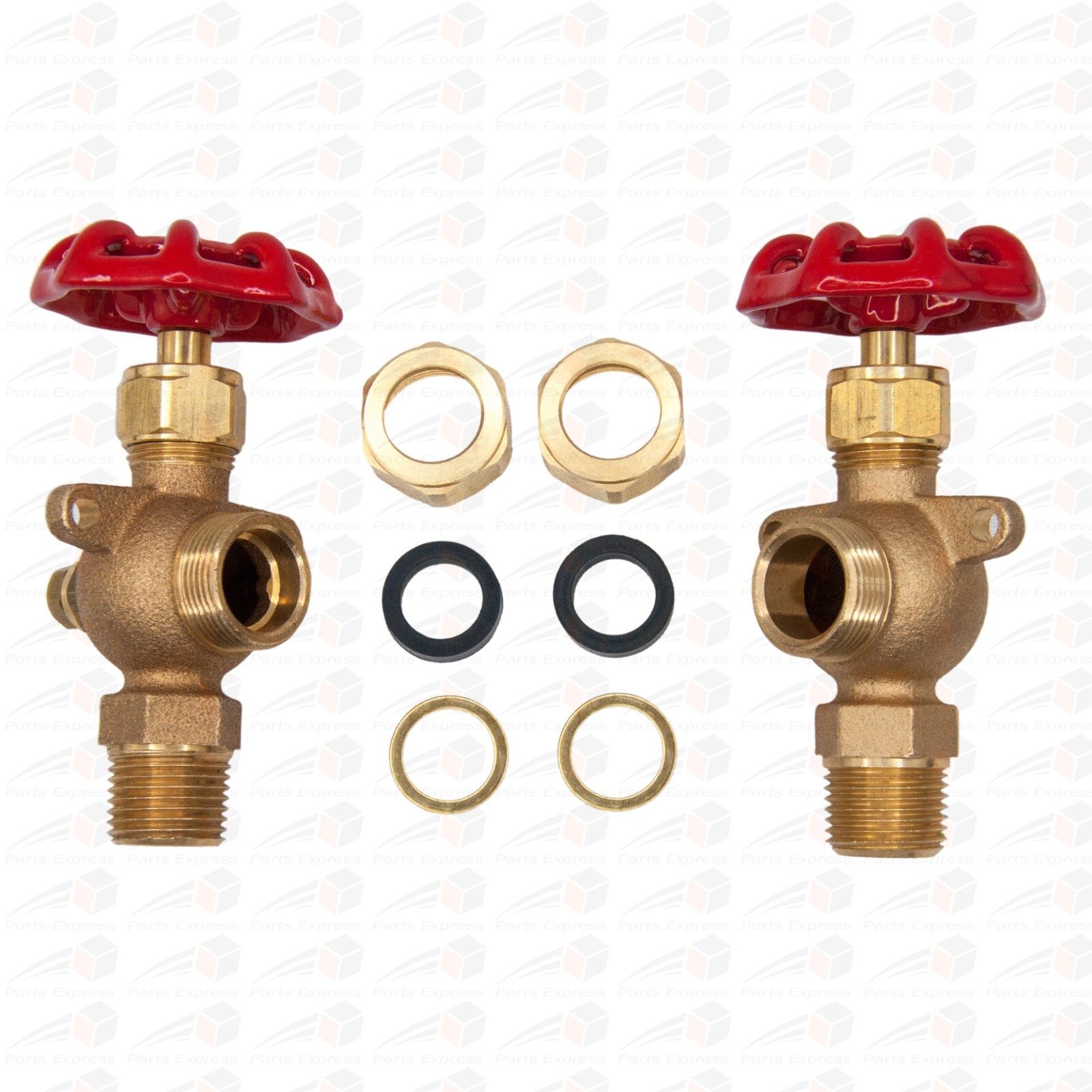 HVAC 3/8″ NPT BOILER SIGHT GAUGE GLASS COMPLETE SET KIT WITH 5/8″ OD x 10″ GLASS