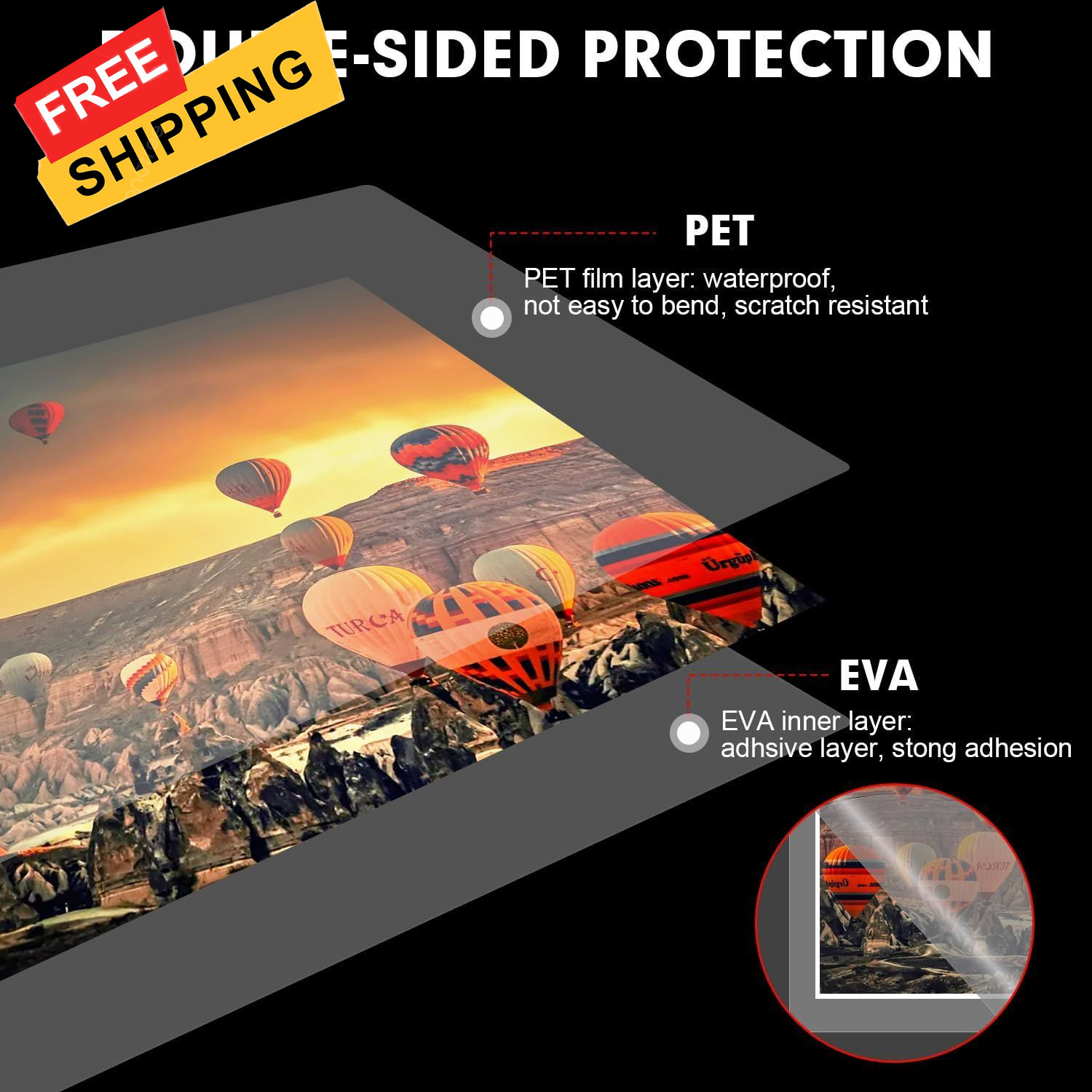 RAZCC Laminating Sheets, 500 Pack Clear Thermal Transparent
