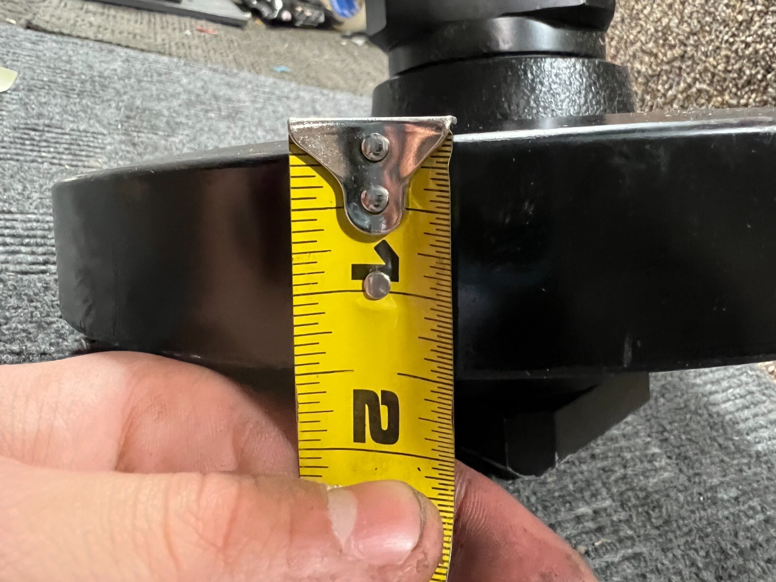 Rear Idler Roller 2″ Roller Width 3.5″ Roller to Edge 3.85″ Center Lip to Roller