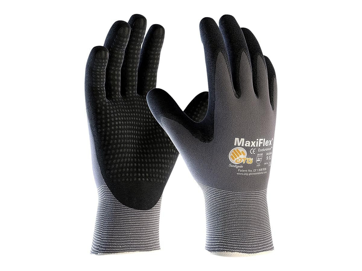 34-844/XL Maxiflex Endurance Knit Glove, X-Large, Gray (Pack of 12)
