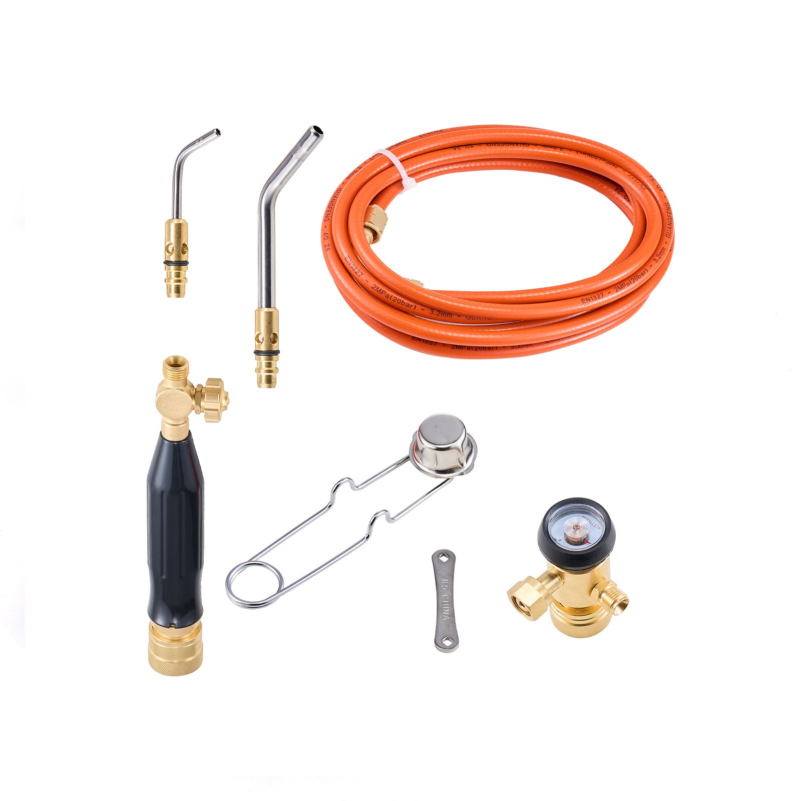 Air Acetylene Torch Kit Gas Torch and Welding Kit W/ Hose Regulator Valve