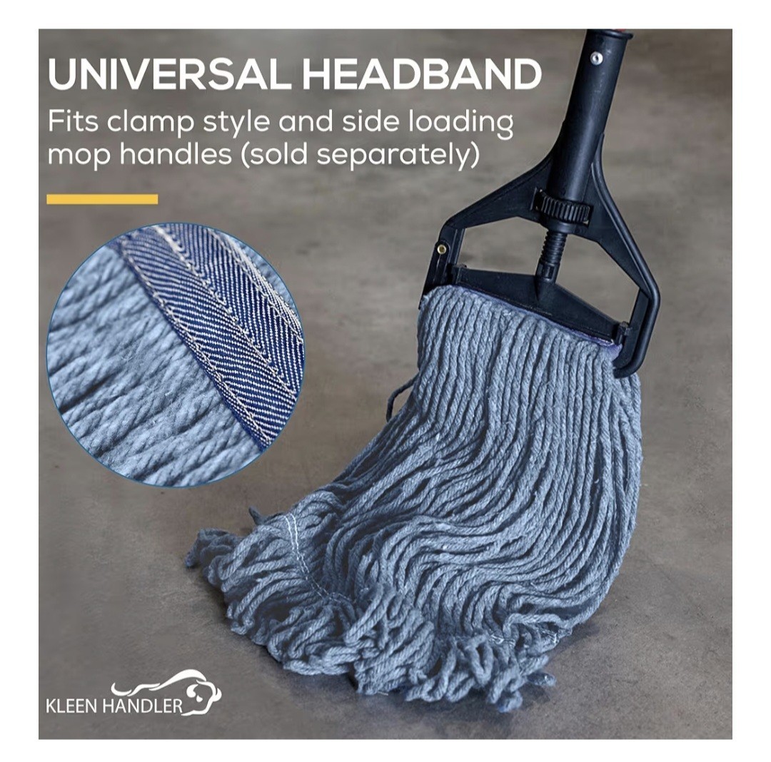 Bison Life KLEEN HANDLER Nano Microbial General Cleaning Mop – 24 Replacements
