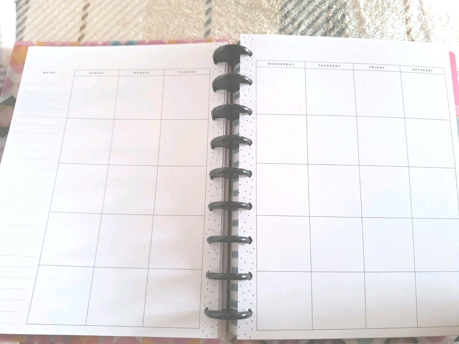 4 month happy planner classic undated Monthly Layout For Plans & Notes