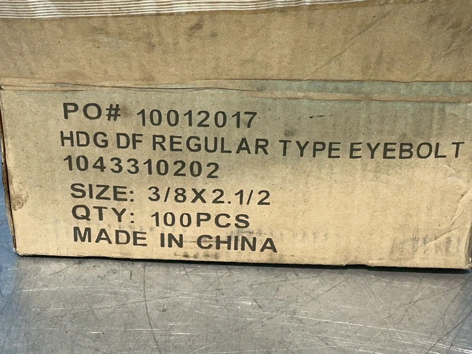 HDGF REGULAR TYPE EYEBOLTS