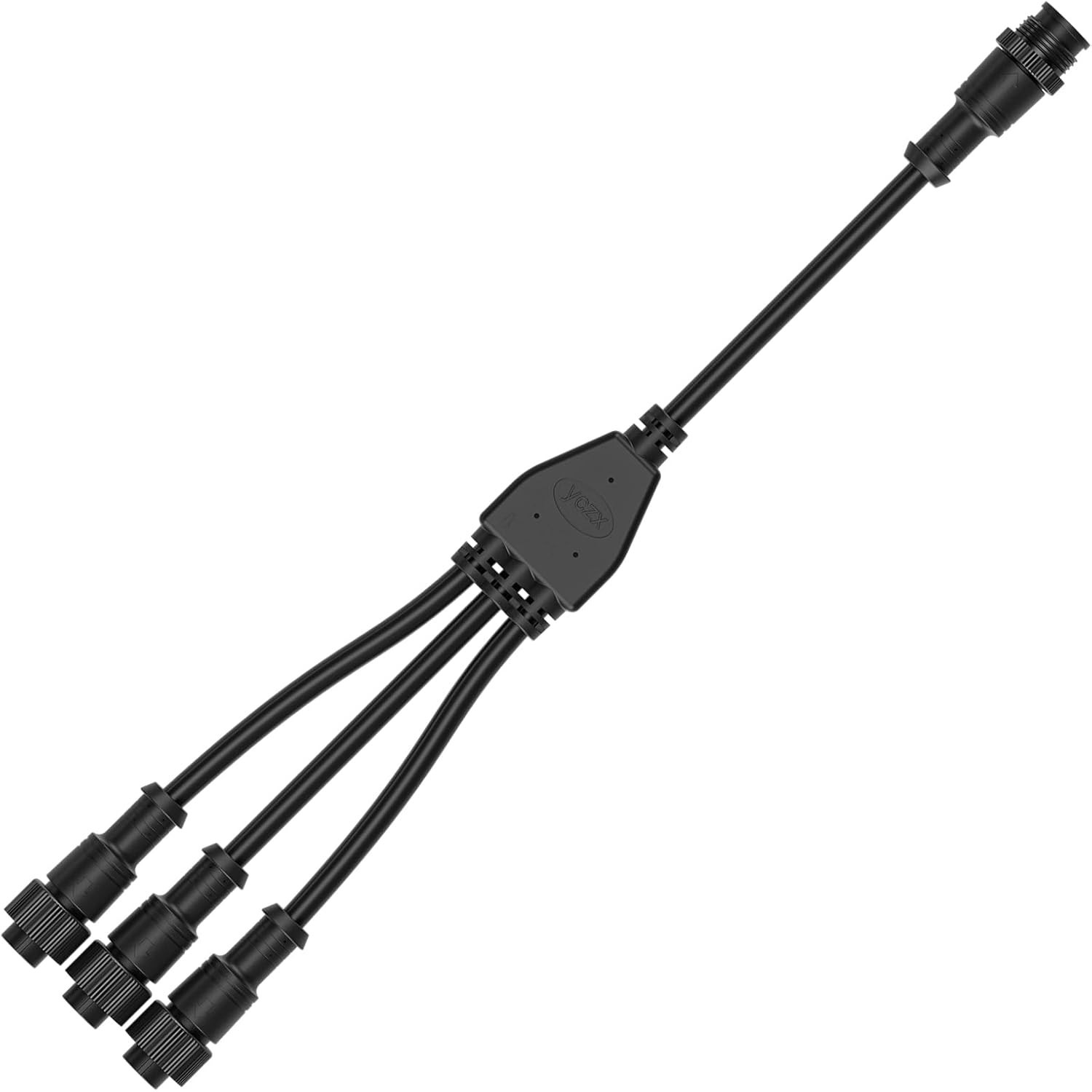 Weatherproof 3-Pin Y Splitter Connector for LED Lights – 1 Male to 3 Female