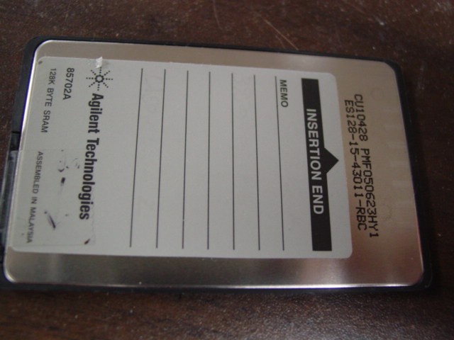 HP / Agilent 85702A 128K SRAM card AKA Epson Smart Card for hp8920A or HP 8590