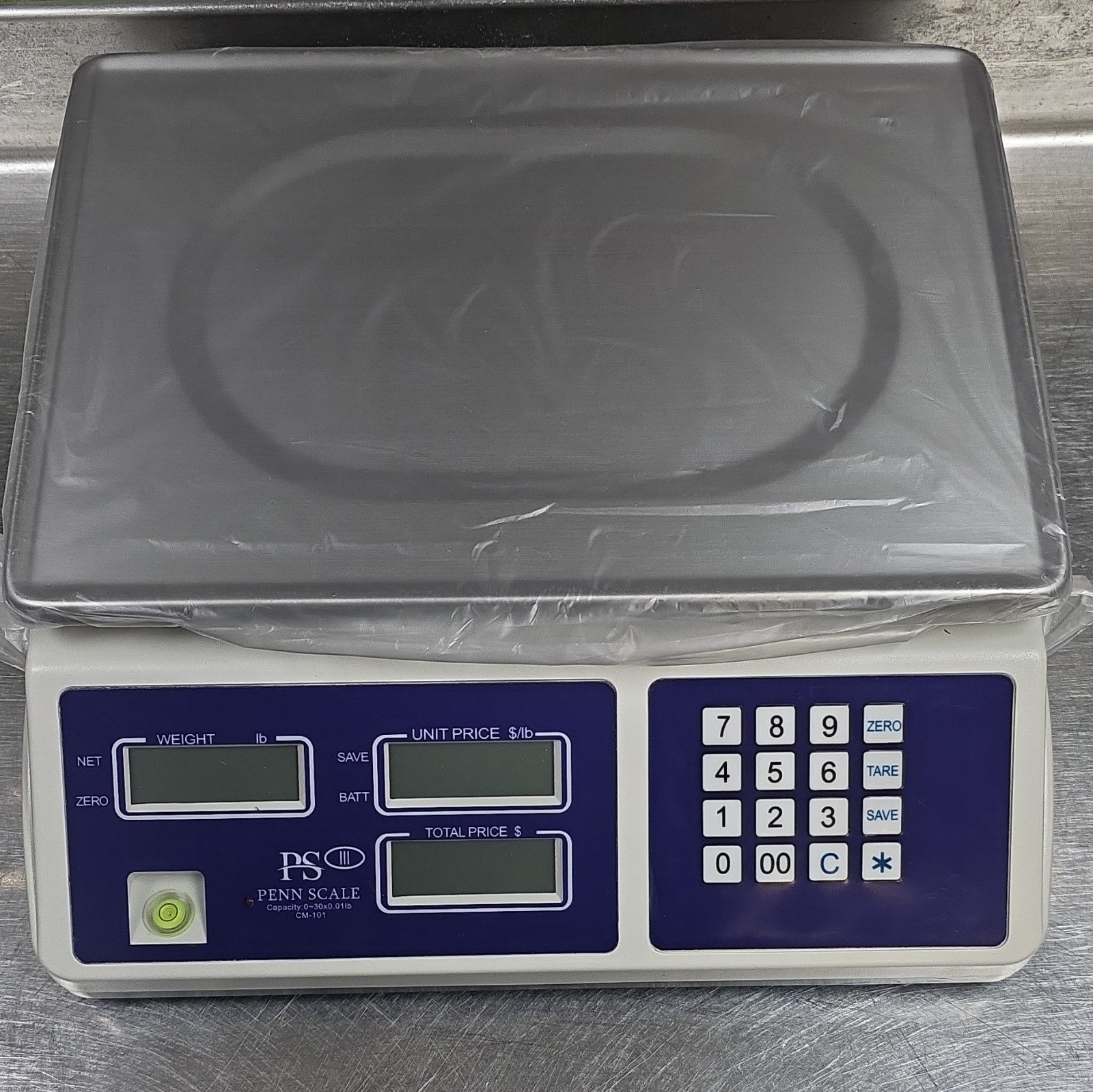 Penn Scale CM-101 30 lb Digital Price Computing Legal for Trade Scale