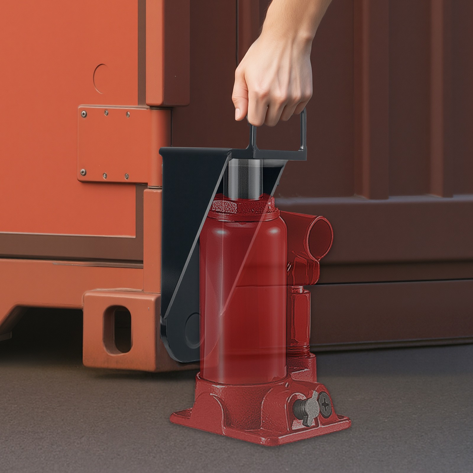 VEVOR 1-Pack Shipping Container Jack Lug with Handle Storage Leveler Booster