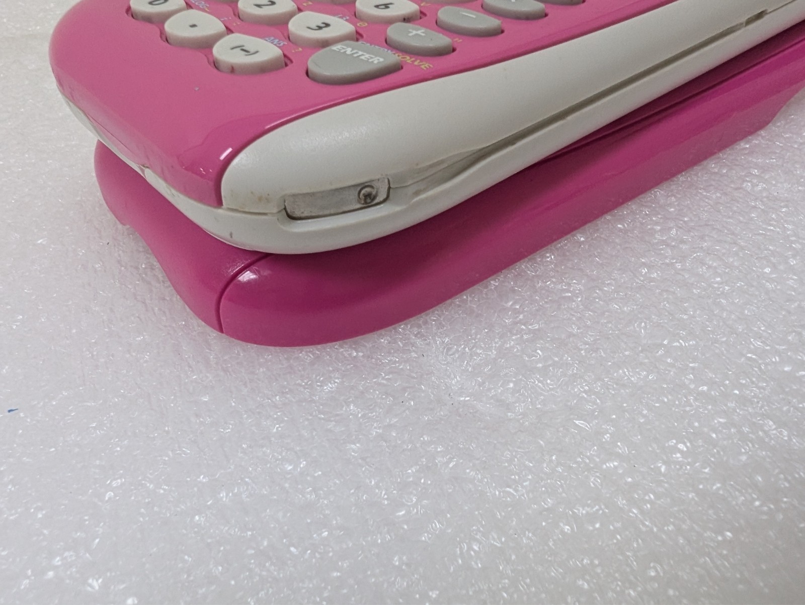 Texas Instruments TI-84 Plus C silver edition Graphing Calculator w/ pink cover