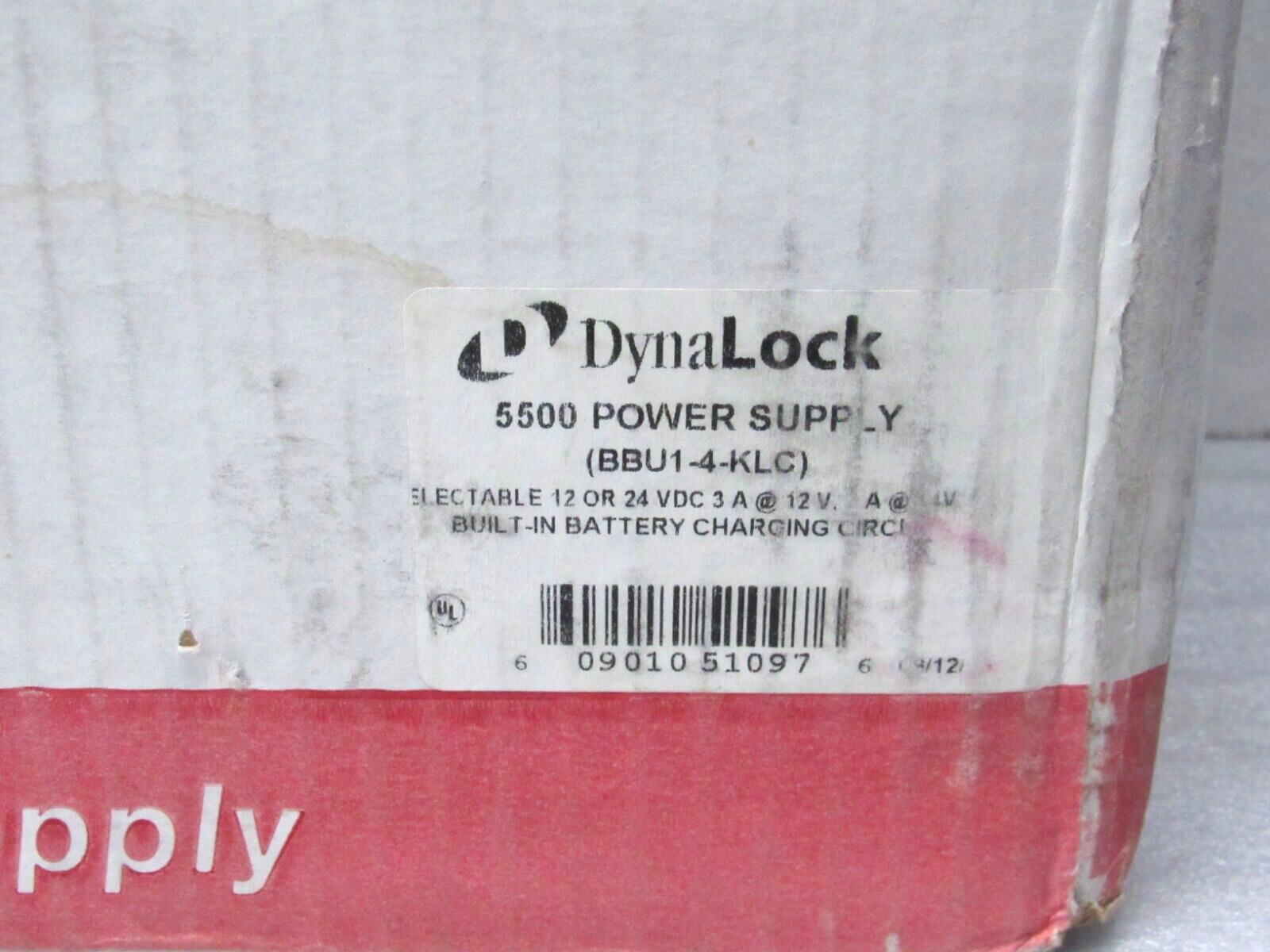 Dynalock BBU1-4-KLC 5500 Power Supply, 12/24 VDC with Battery Charger [CTOKC]