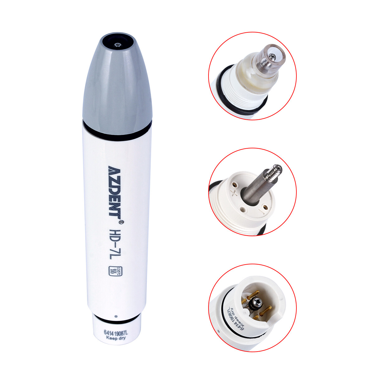 Dental Ultrasonic Scaler Handpiece/Tips/Wrench/fit EMS Woodpecker/DTE/SATELEC