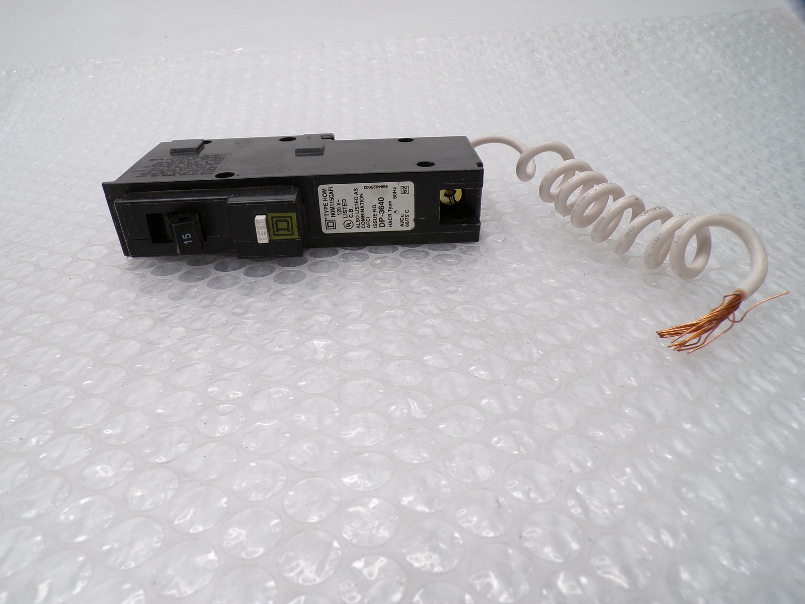 SQUARE D HOM115CAFI BREAKER 1POLE 15AMP NSNP