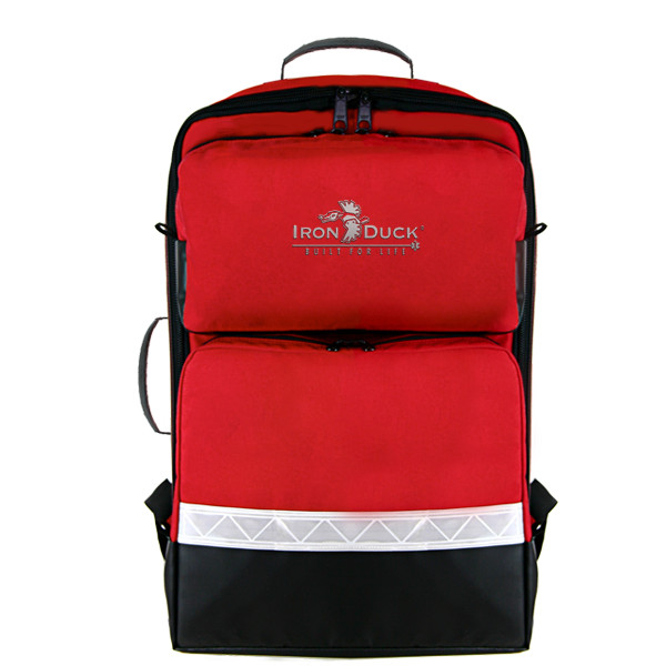 Iron Duck BLS Backpack 35132 First Responders EMT Medical Trauma Bag – Red