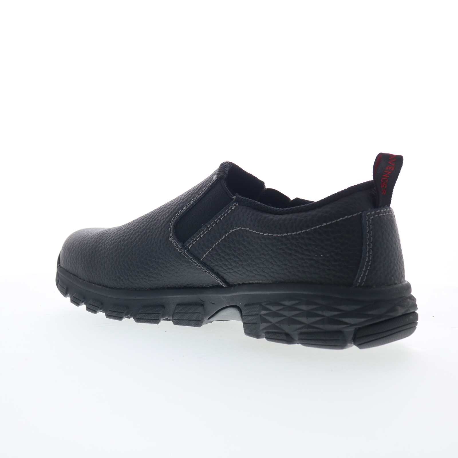 Avenger Flight Slip-On Alloy Toe A7001 Mens Black Wide Work & Safety Shoes