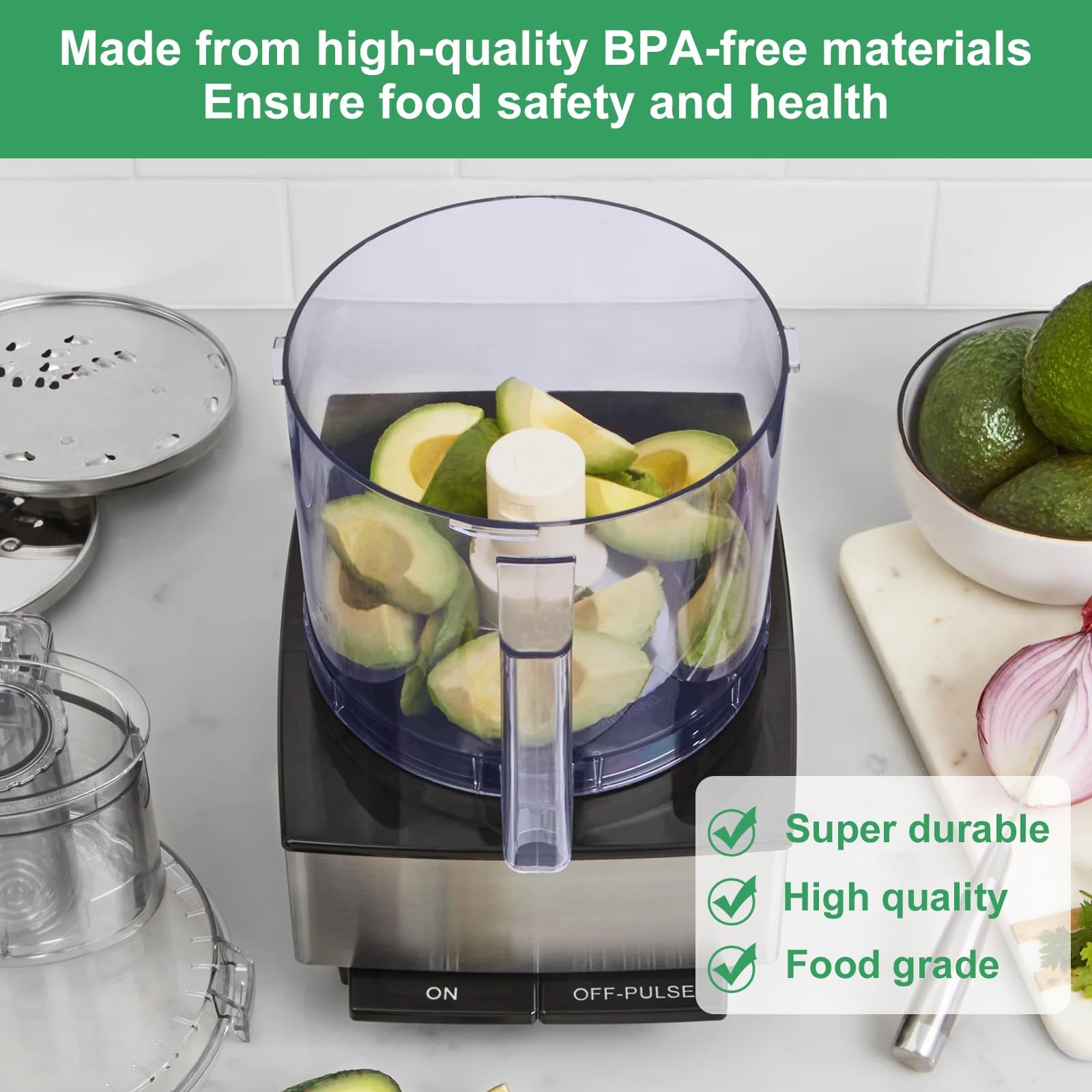7 Cup Food Processor Work Bowl,FP-631AGTX-1 The 7 Cups, Transparent color