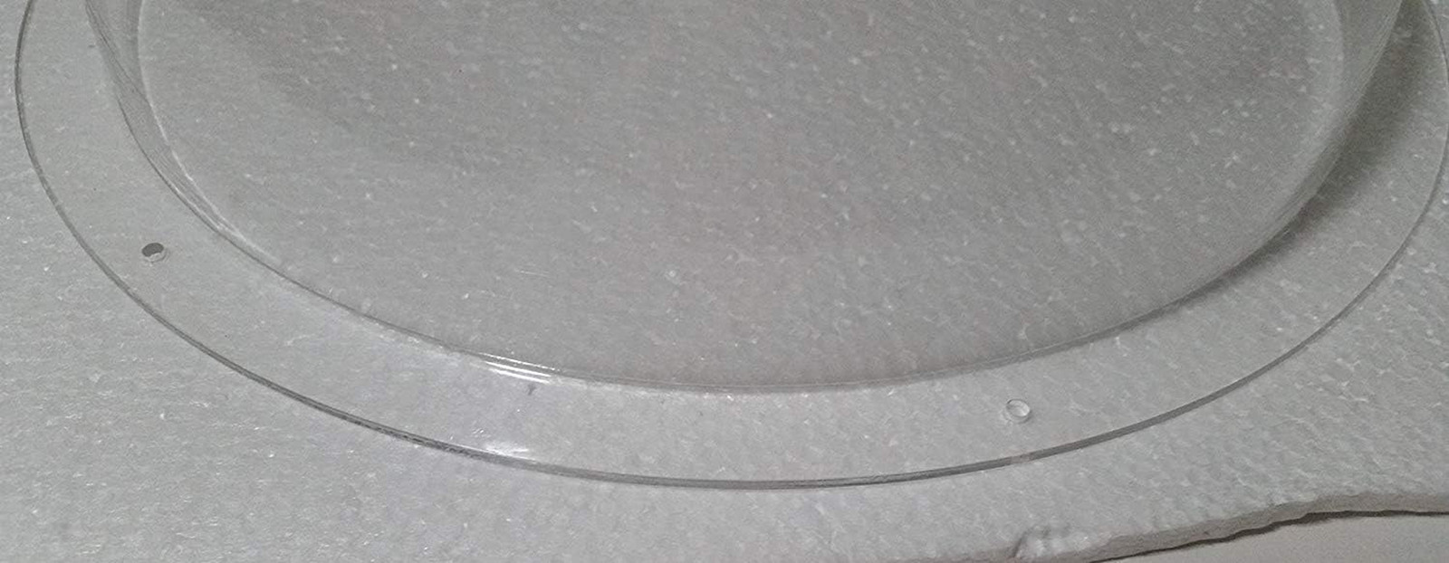 Acrylic Dome/Plastic Hemisphere – Clear – 12″ Diameter, 3/4″ Flange with Pre-Dri