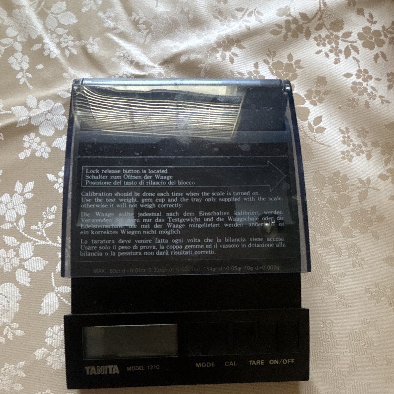 Tanita 1210 Analytical Balance Digital Pocket Scale for Dental Laboratory