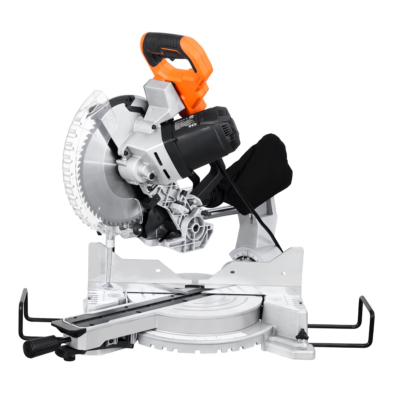 Sliding Compound Miter Saw 10-In Blade 15 Amp Motor Corded Double Bevel 60-Tooth