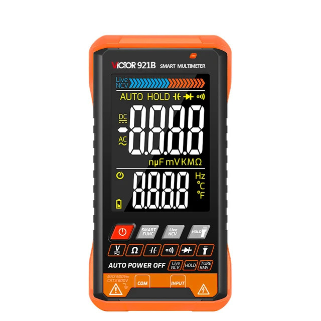 Professional Auto Range Tester Multimeter Color Screen OHM NCV Voltage Meter