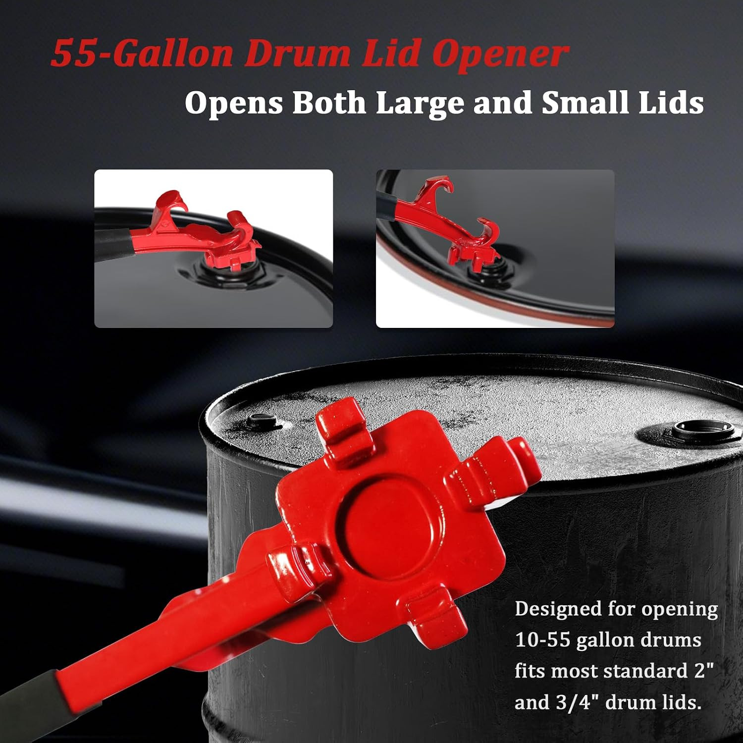 Drum Bung Wrench & Bucket Opener, 3-In-1 Aluminum Tool, 5-55 Gallon | Aluminum 3
