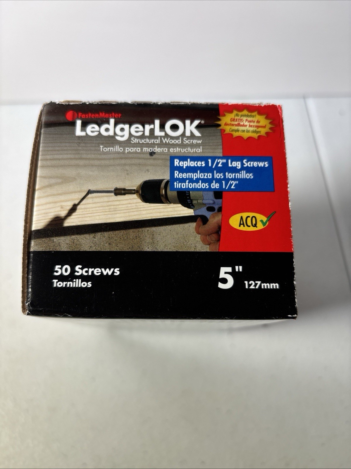 FastenMaster FMLL005-50 LedgerLOK Ledger Board Fastener, 5 Inches, 50-Count