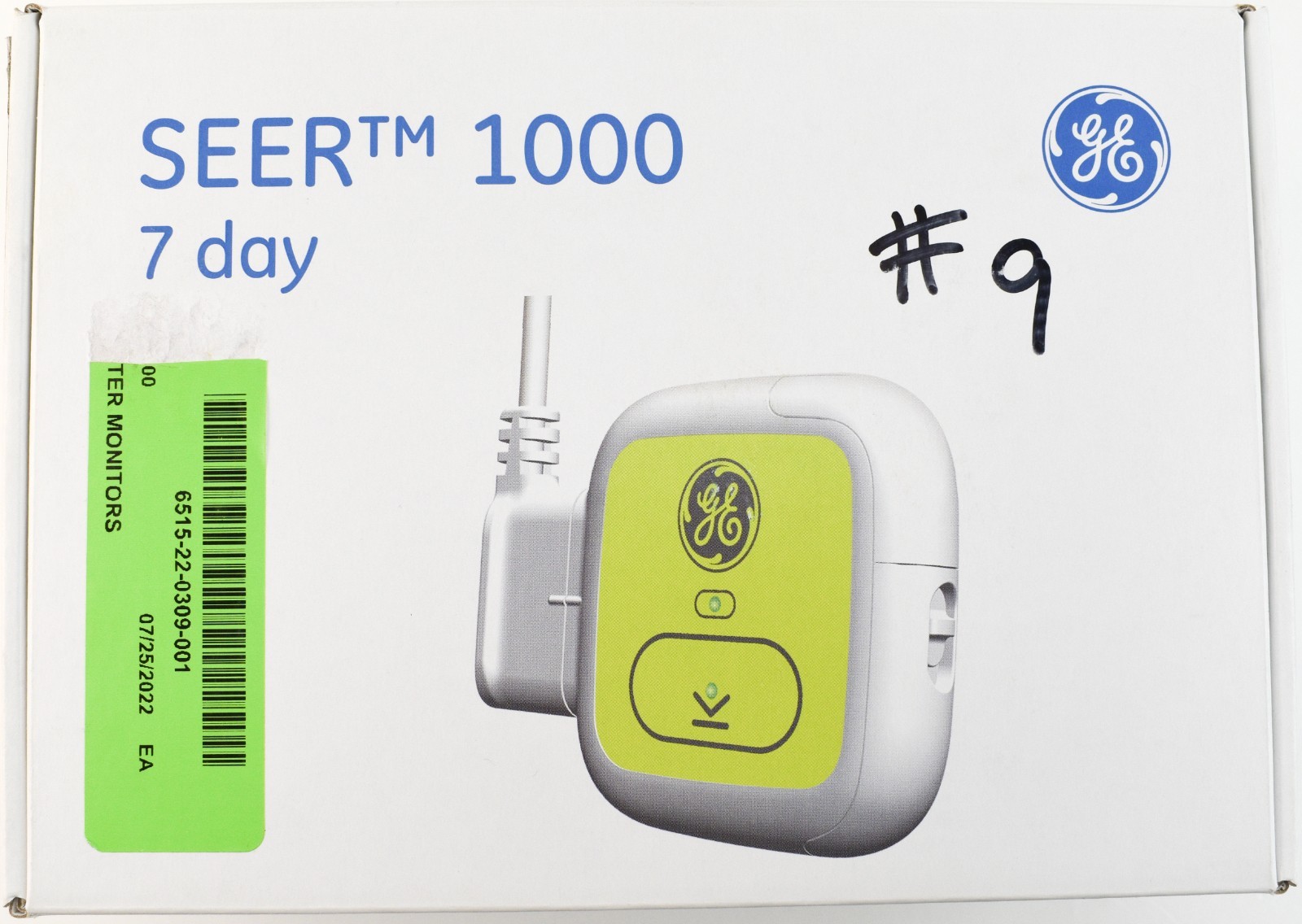 GE SEER 1000 7 Day Digital Holter Recorder Kit