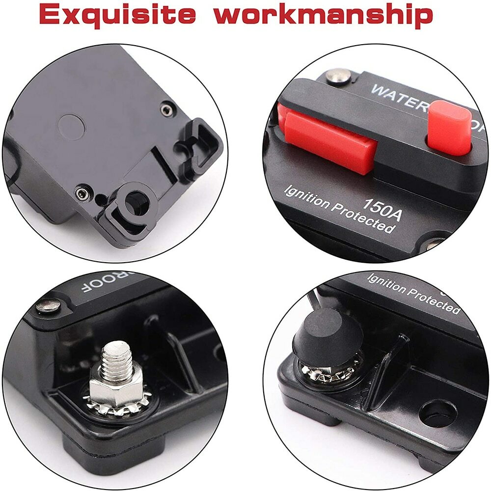 30A 60A 120A Automotive Marine Circuit Breaker with Manual Reset Surface-Mount