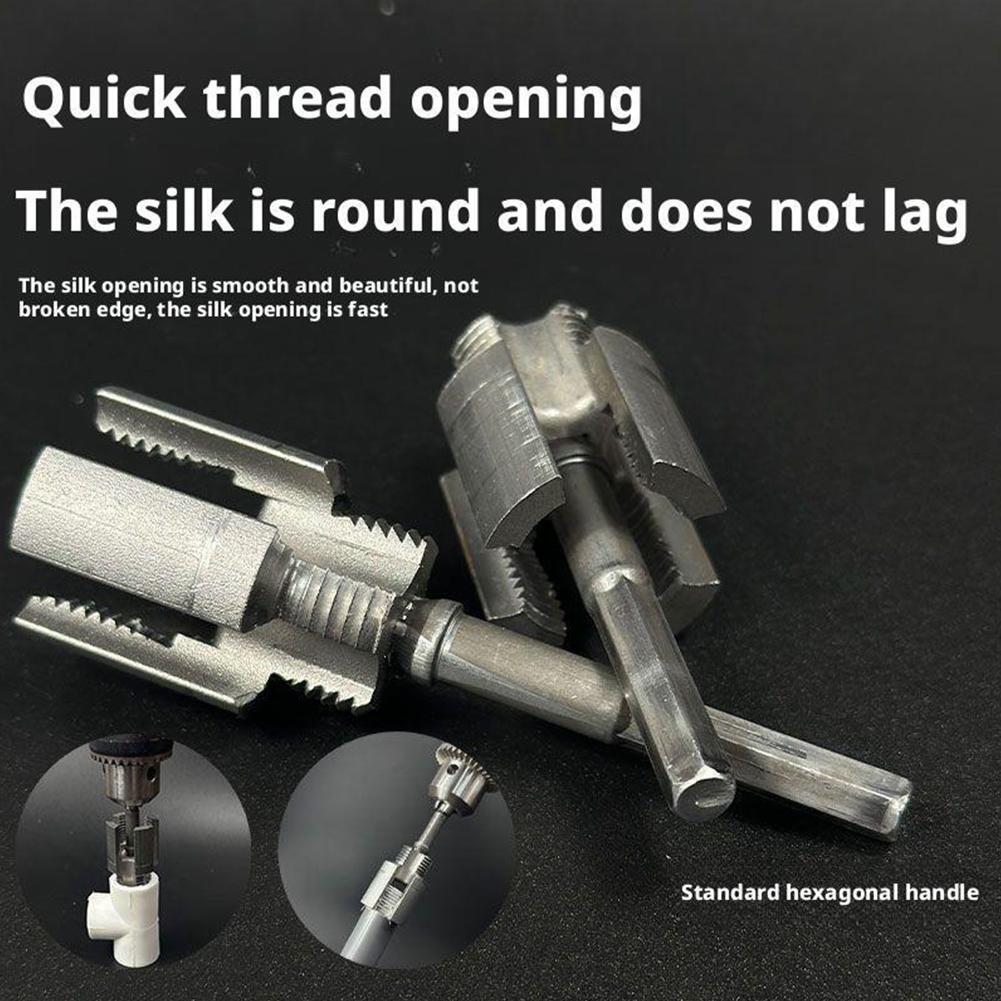 Integrated Internal & External Pipe Threading-Tool PVC Pipe Threader Cutting Kit