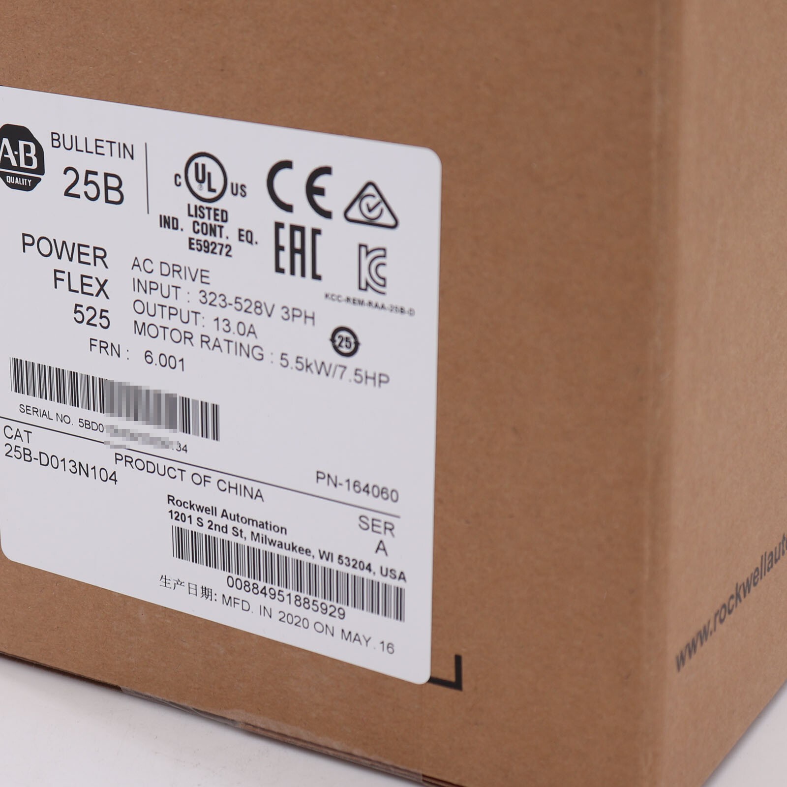 NEW AB 25B-D013N104 Allen-Bradley 25BD013N104 US Free Tax