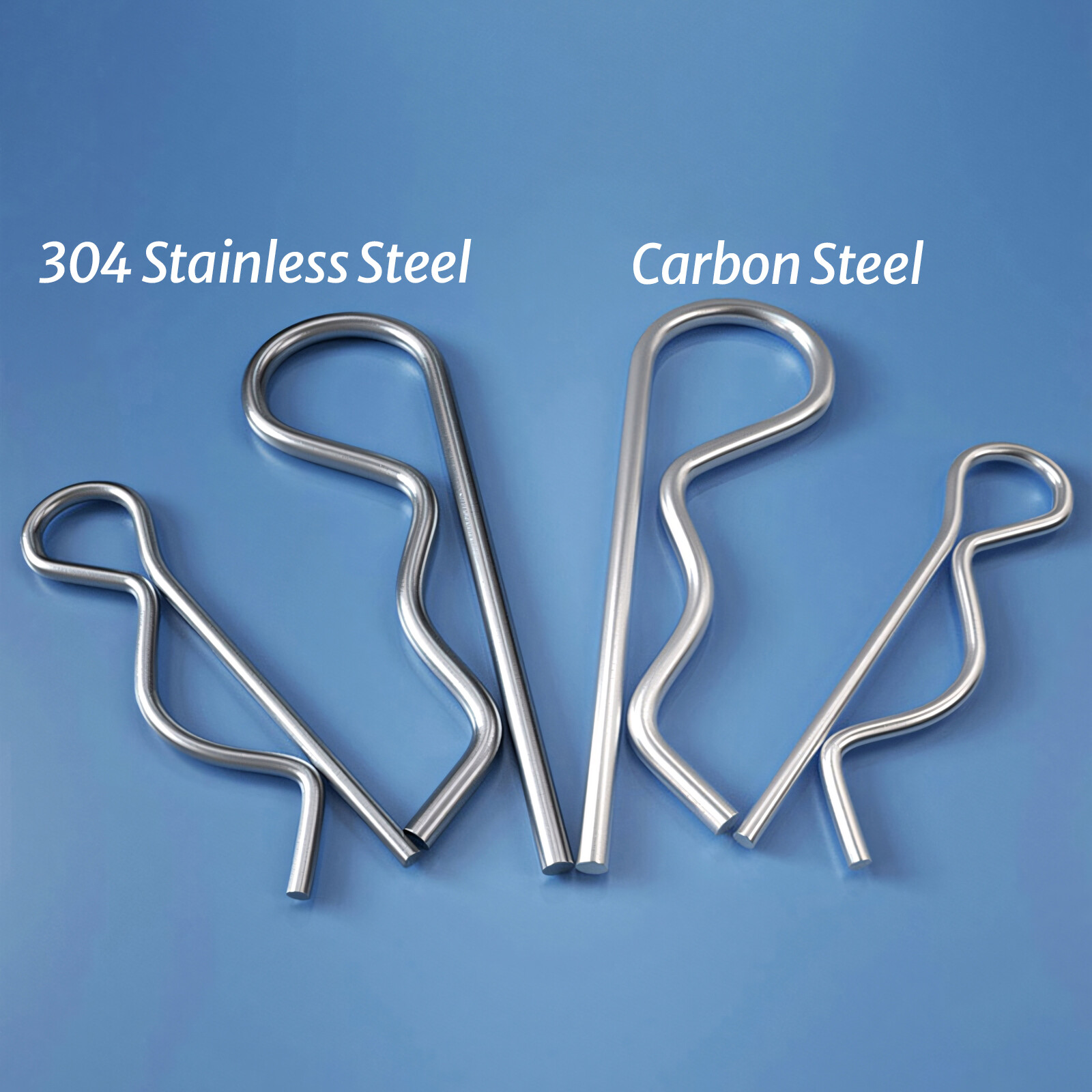 R Clip Stainless Steel 304 A2 Beta Pins 1mm 1.2mm 1.6mm 2mm 2.5mm 3mm 4mm 5mm