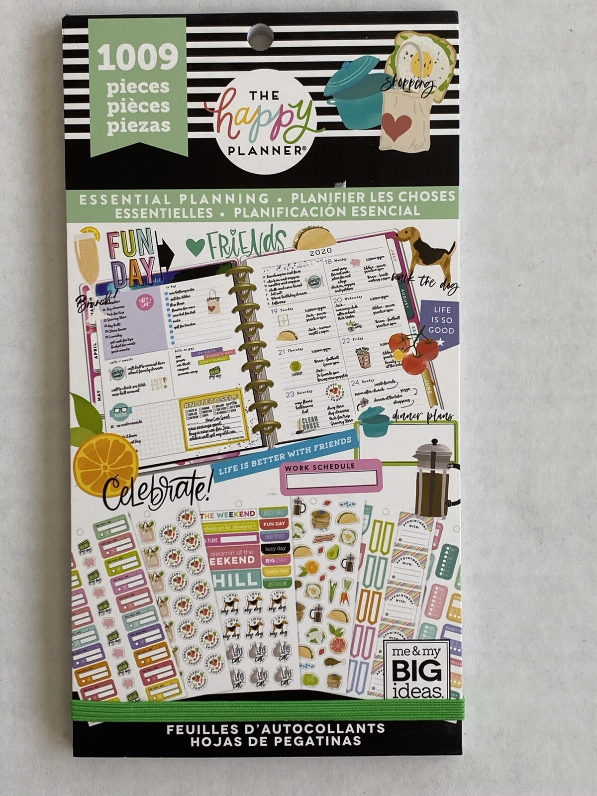 *Brand New* The Happy Planner Value Sticker Book Essential Planning 1009 Pieces