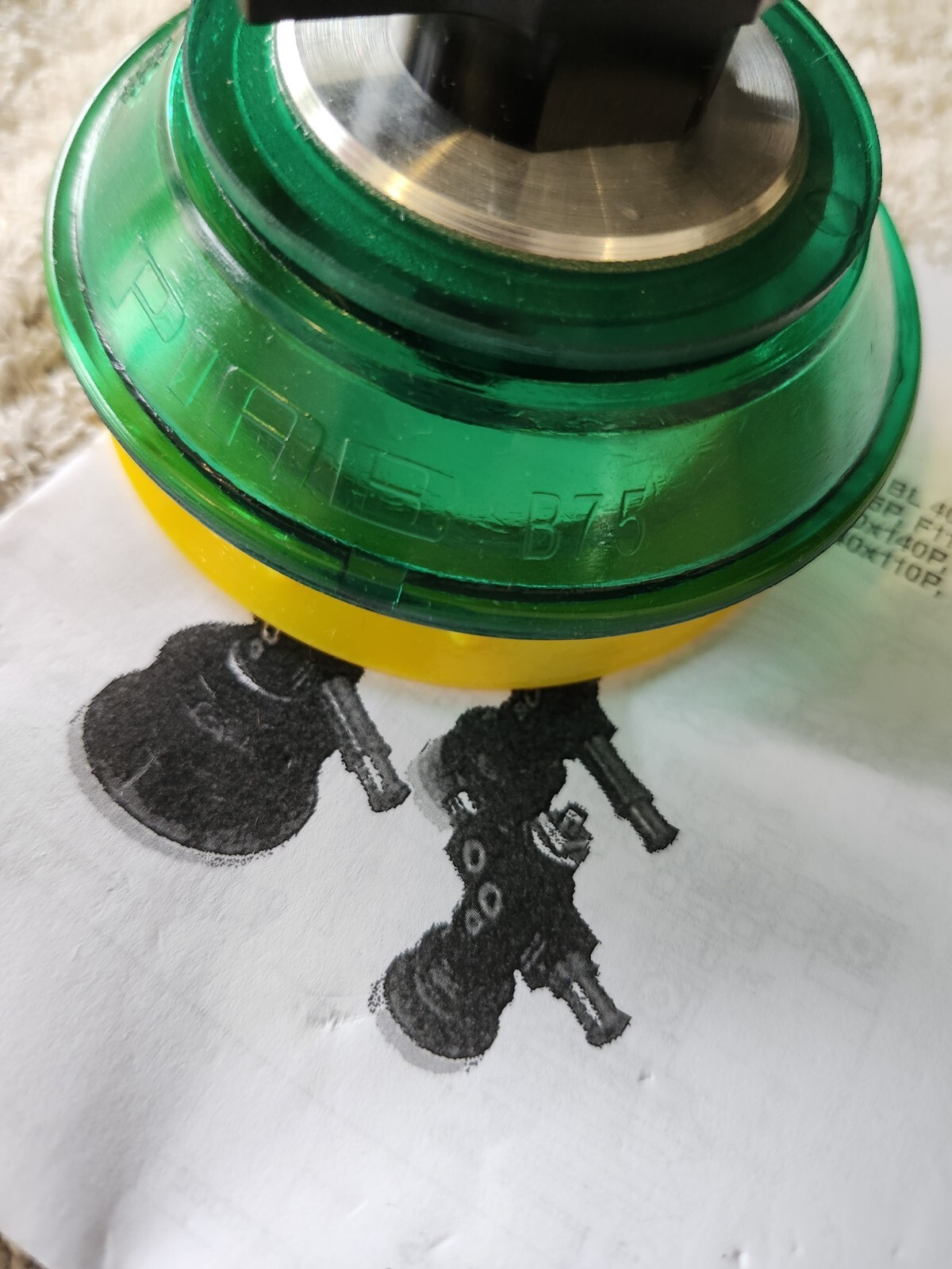 PIAB 9900089 vacuum generator w/ suction cup B75.