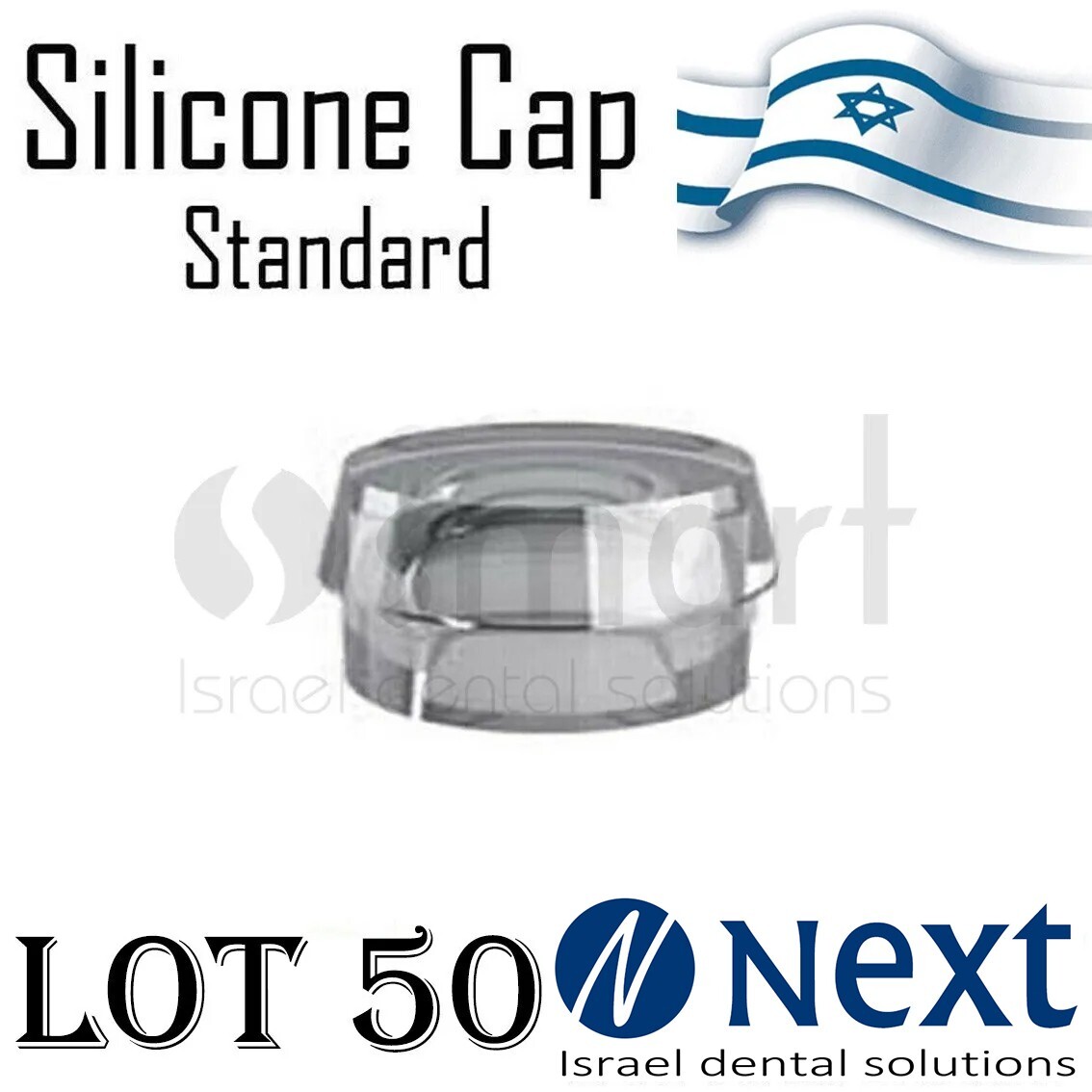 Lot X 50 Dental Ball Attachment Silicone cap 2.5 mm Israel made